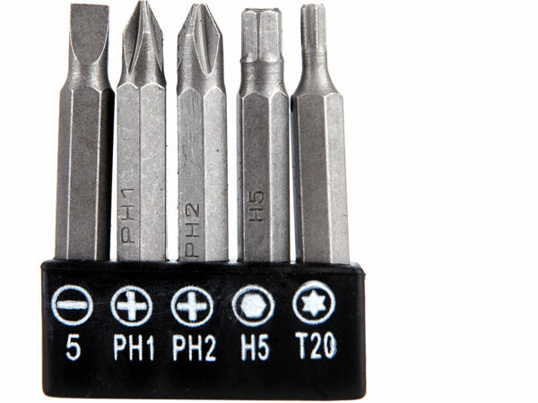 AKU šroubovák se svítilnou Extol Craft, 3,6 V, 1 300 mAh – bity