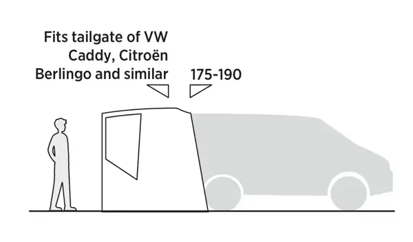 Předstan k dodávce Crossbu Mini - rozměry