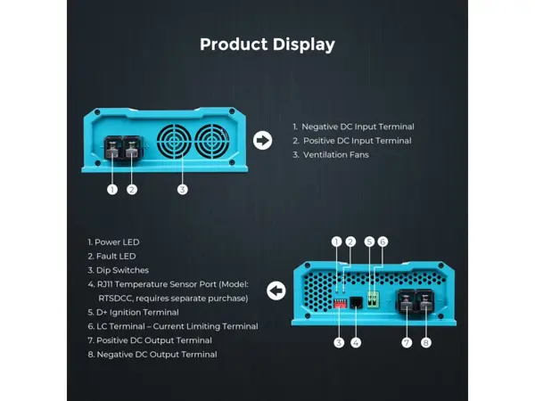 Renogy DC-DC-Batterieladegerät, 12V/60A